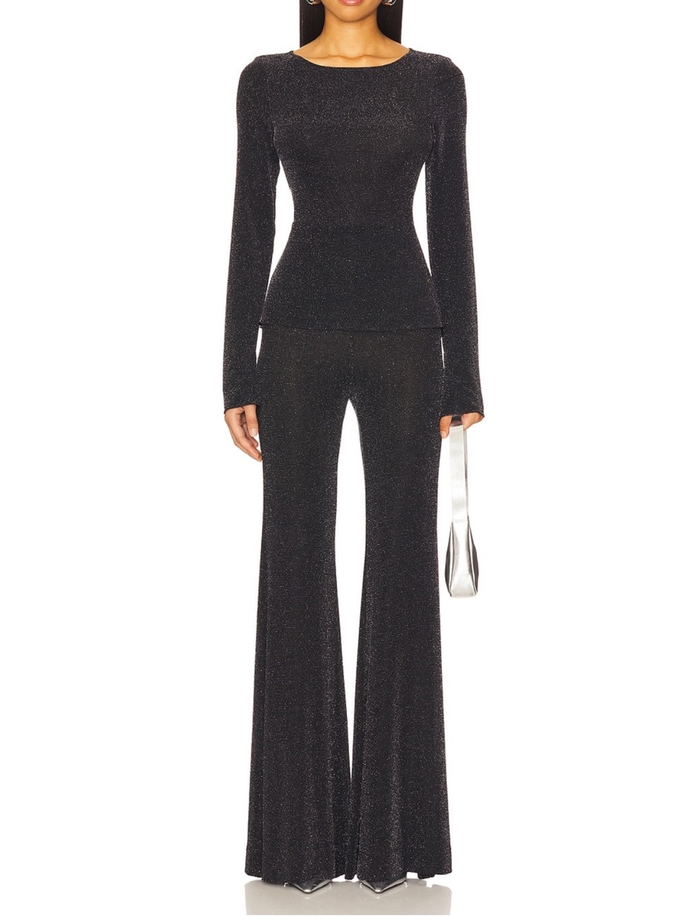 [Worn Once] Show Me Your MuMu Bowie Top in Dancing Black
